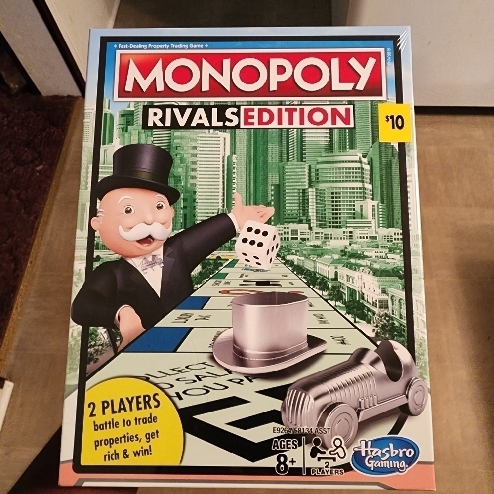 Monopoly Rivals Edition Hasbro Board Game Brand New Factory Sealed